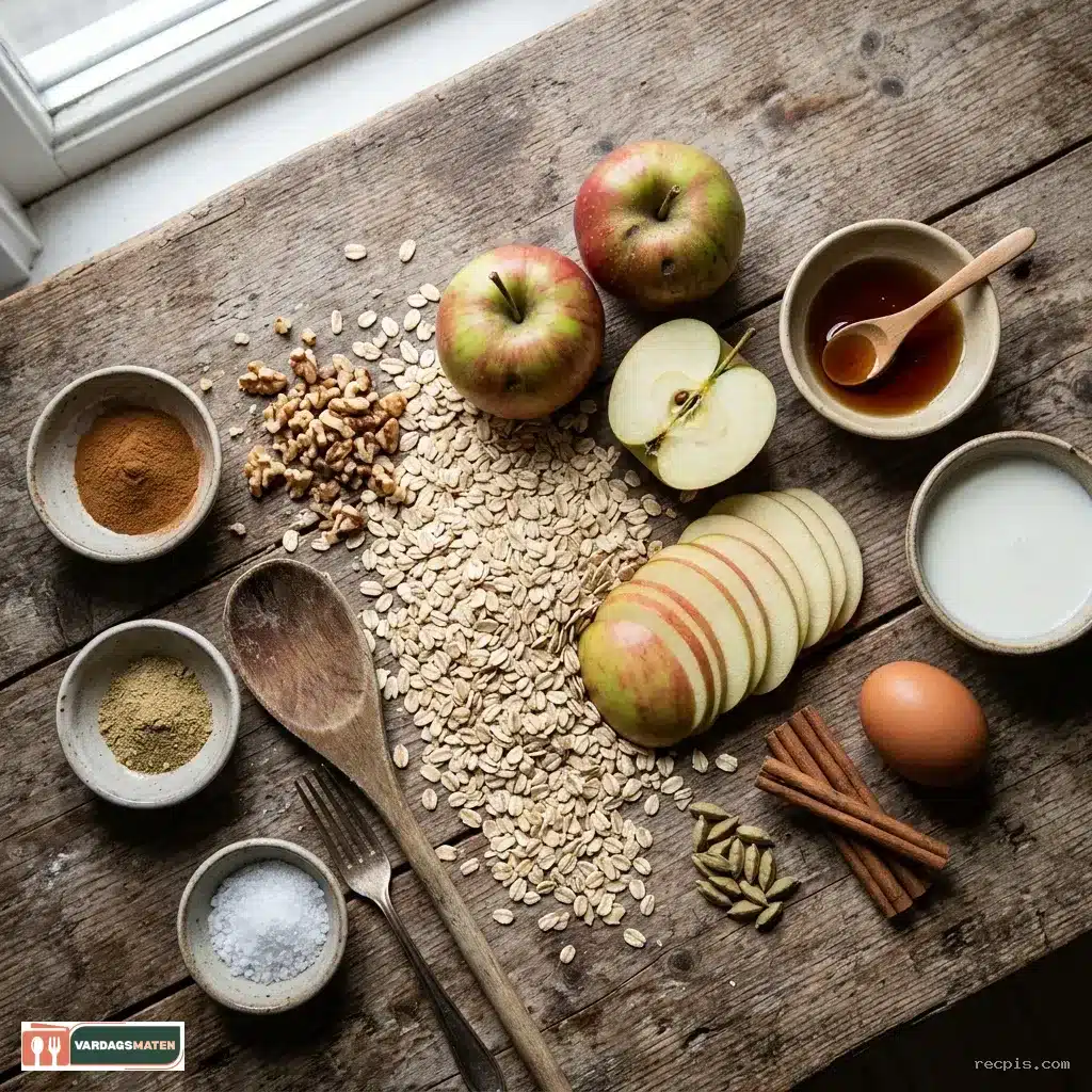 Ugnsbakad gröt med äpple