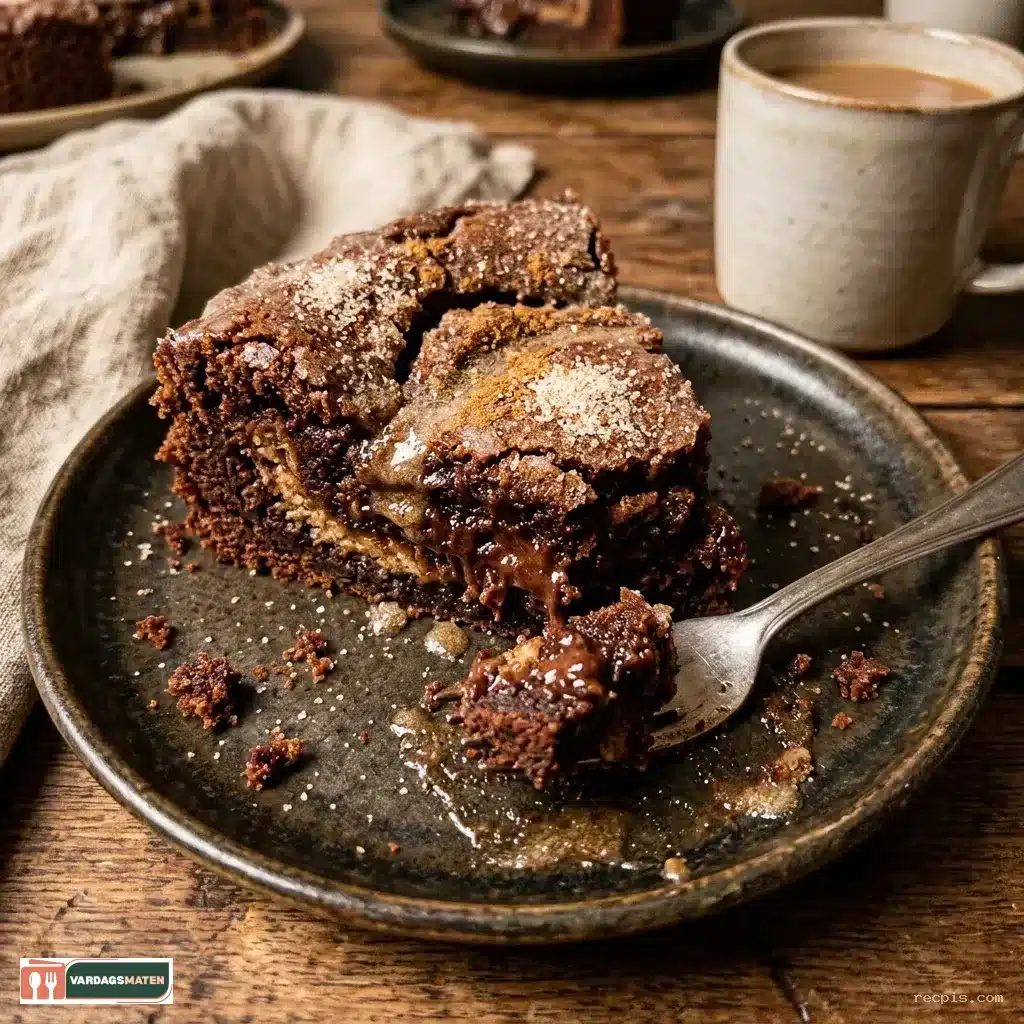 vegansk kanelbullekladdkaka