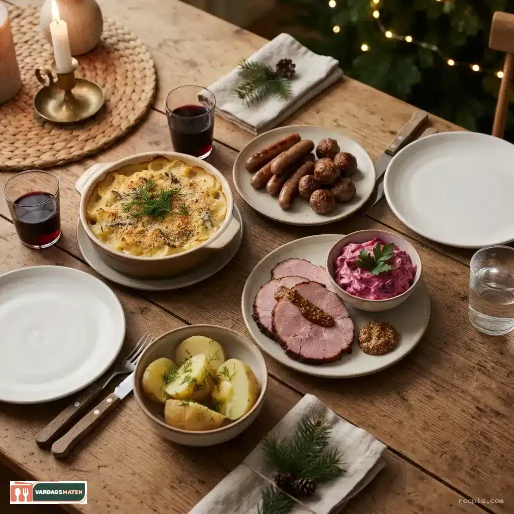 Enkel julmiddag för två