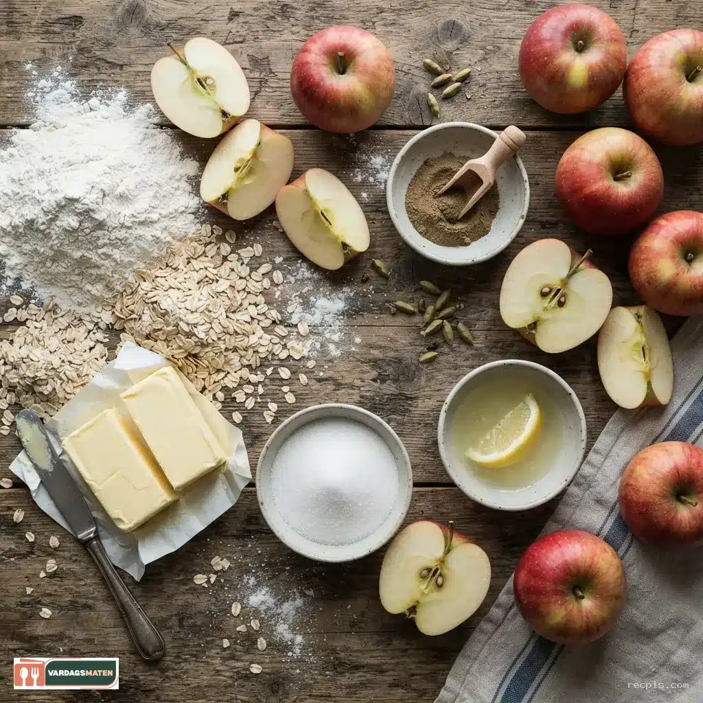 smulpaj med äpple och kardemumma