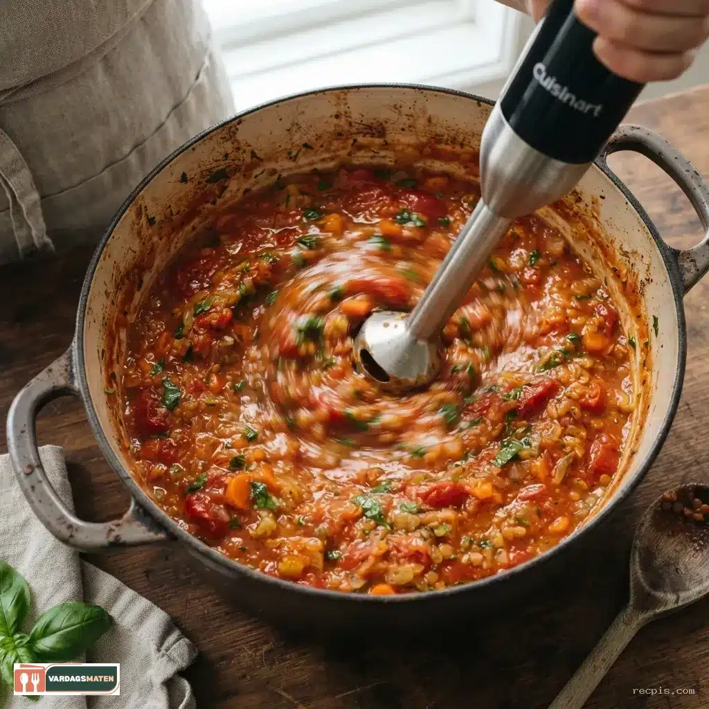 Tomatsoppa med grönsaker