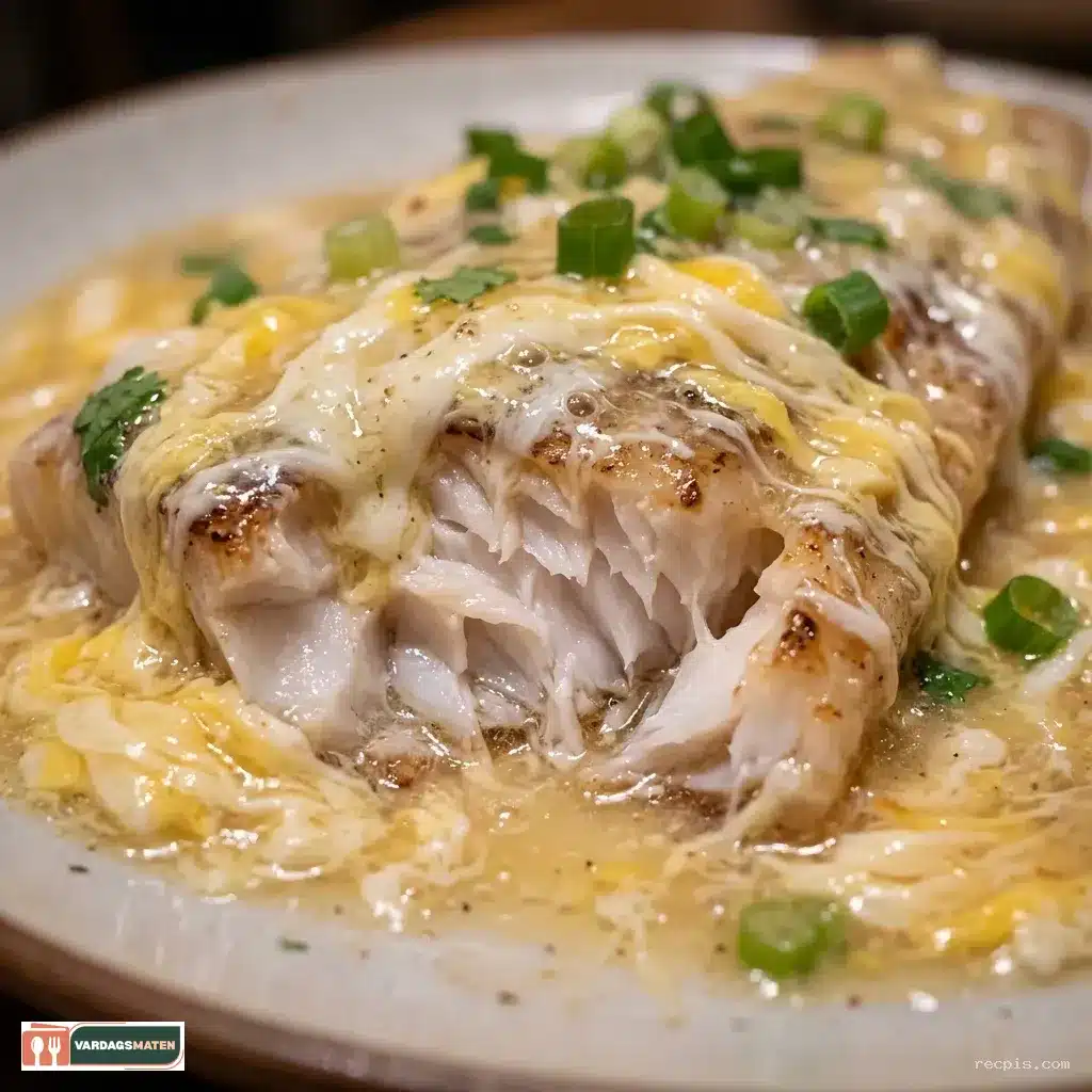 Recept på fisk med äggsås
