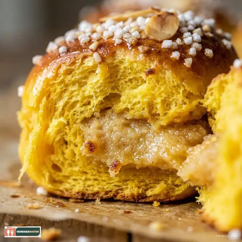 Saffransbullar med Mandelmassa Camilla